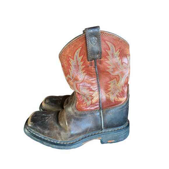 Ariat Other - Ariat Toddler Kids Play Work Cowboy Leather Square Toe Boots Sz 12